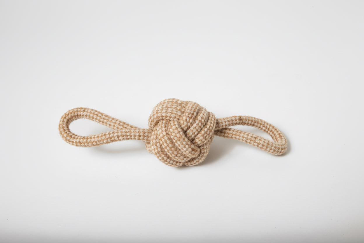 Hemp Rope Toy - Ball With 2 Handles