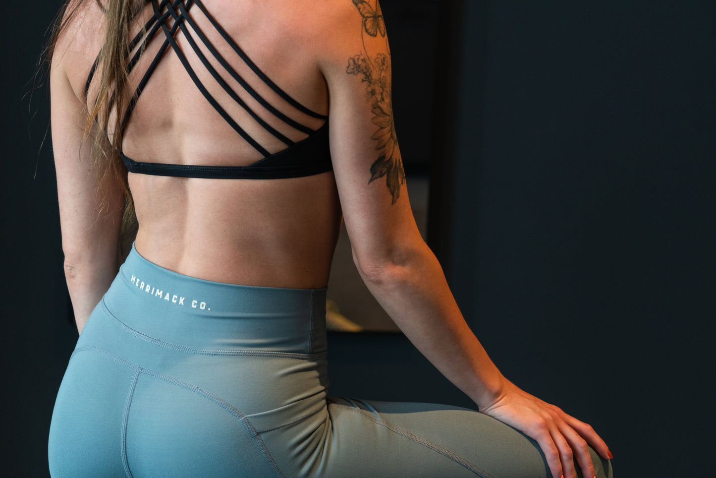 The Merrimack Company - Sport Pocket Leggings in Goblin Blue