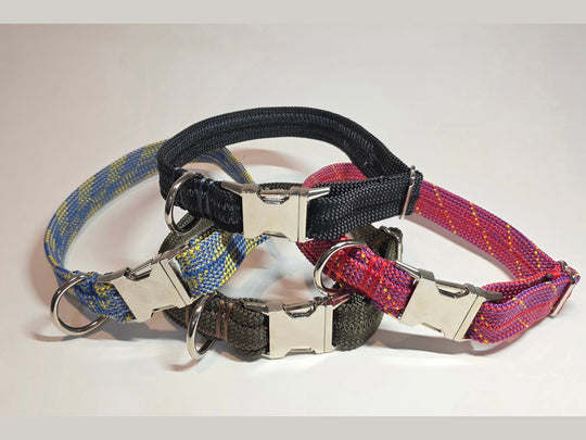 Upcycled Climbing Rope Dog Collar