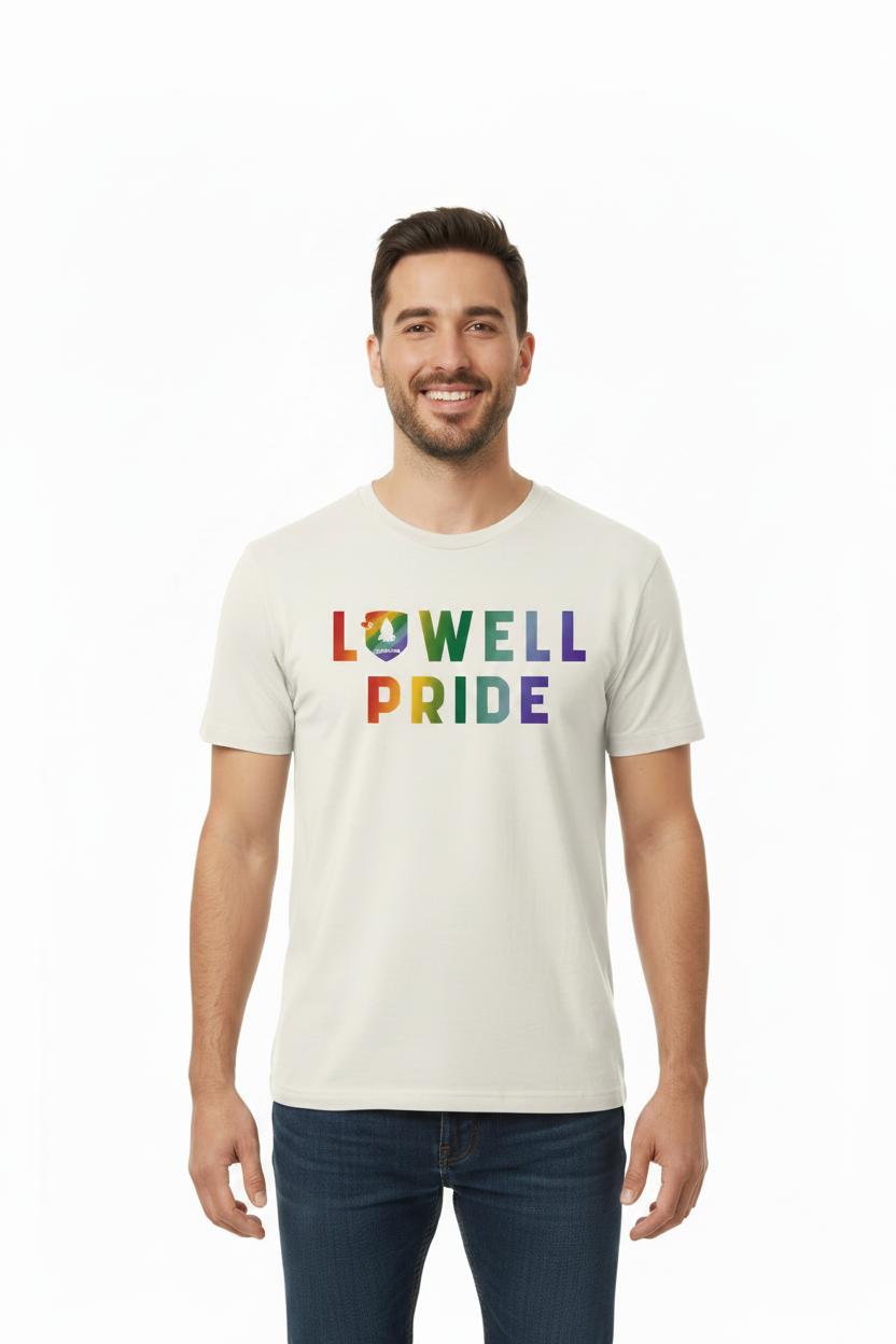 White t-shirt with &