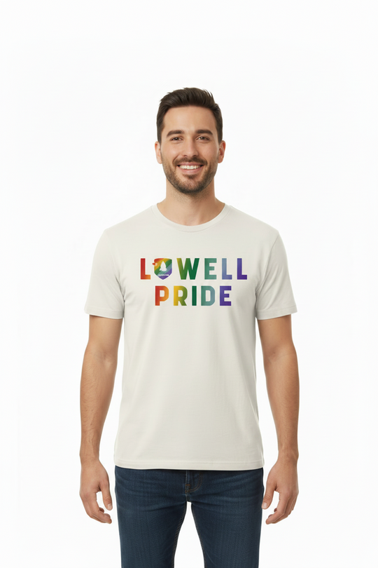 White t-shirt with &