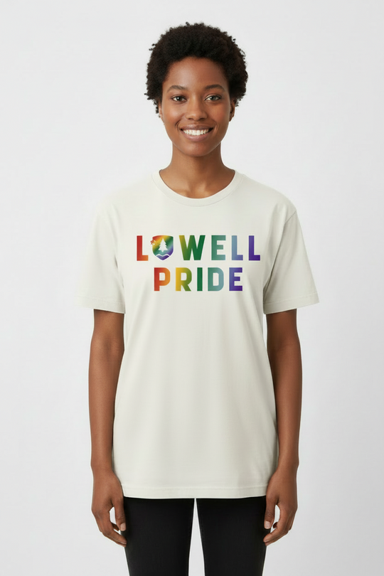 White t-shirt with &