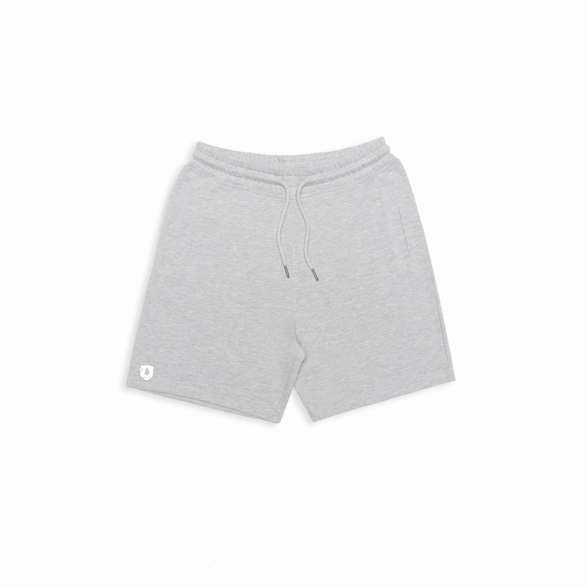 Gray shorts on a white background