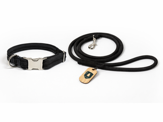 Upcycled Climbing Rope Collar & Leash Bundle