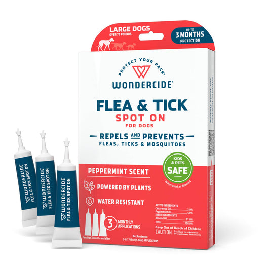 Wondercide Flea & Tick Spot On for Dogs - Large - Peppermint