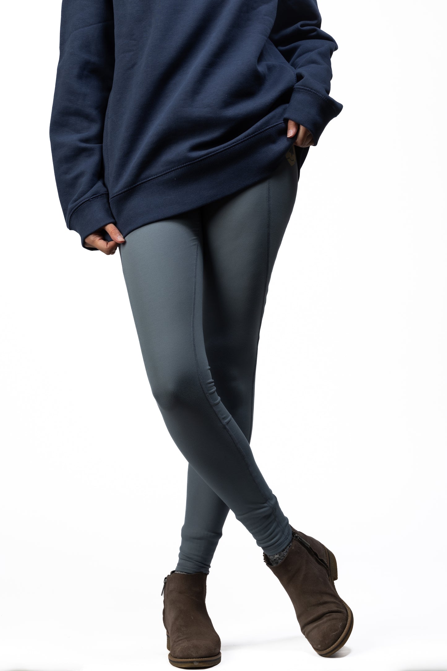 Presta Ankle Legging Premium - Grey – Poomer Clothing Company